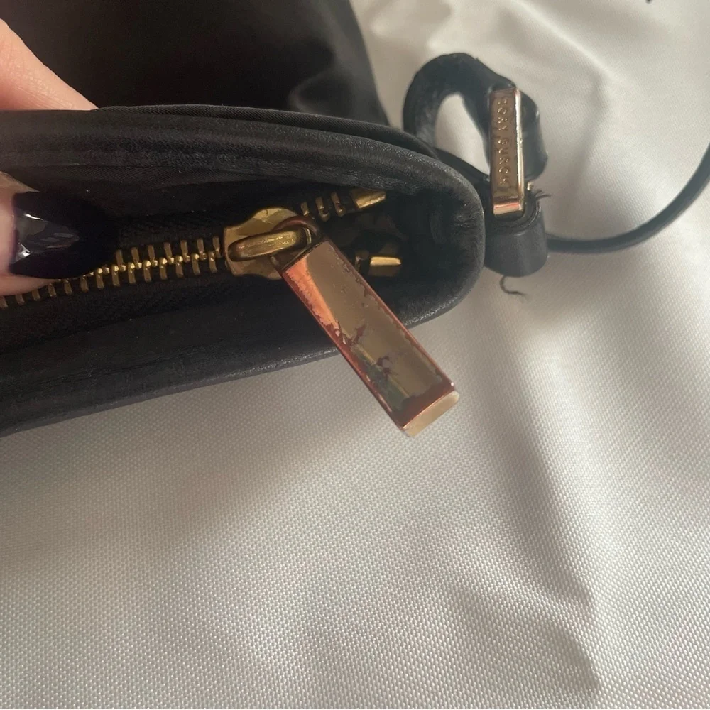 Tory Burch Black Nylon Crossbody Bag Purse Handbag